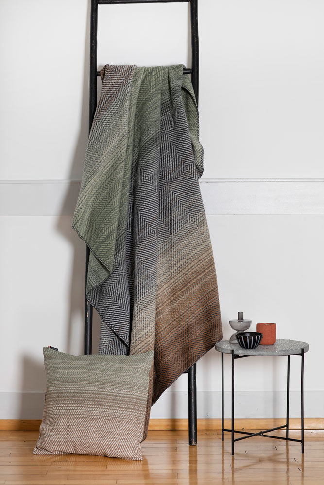 Kuscheldecke Farbverlauf Farbe Efeu 150x200cm von David Fussenegger online  bestellen